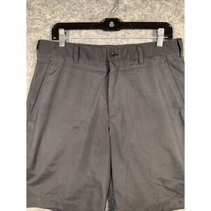 Nike Golf Shorts Mens Size 32 Black Dri Fit‎ With Pockets Stretch Black Swoosh